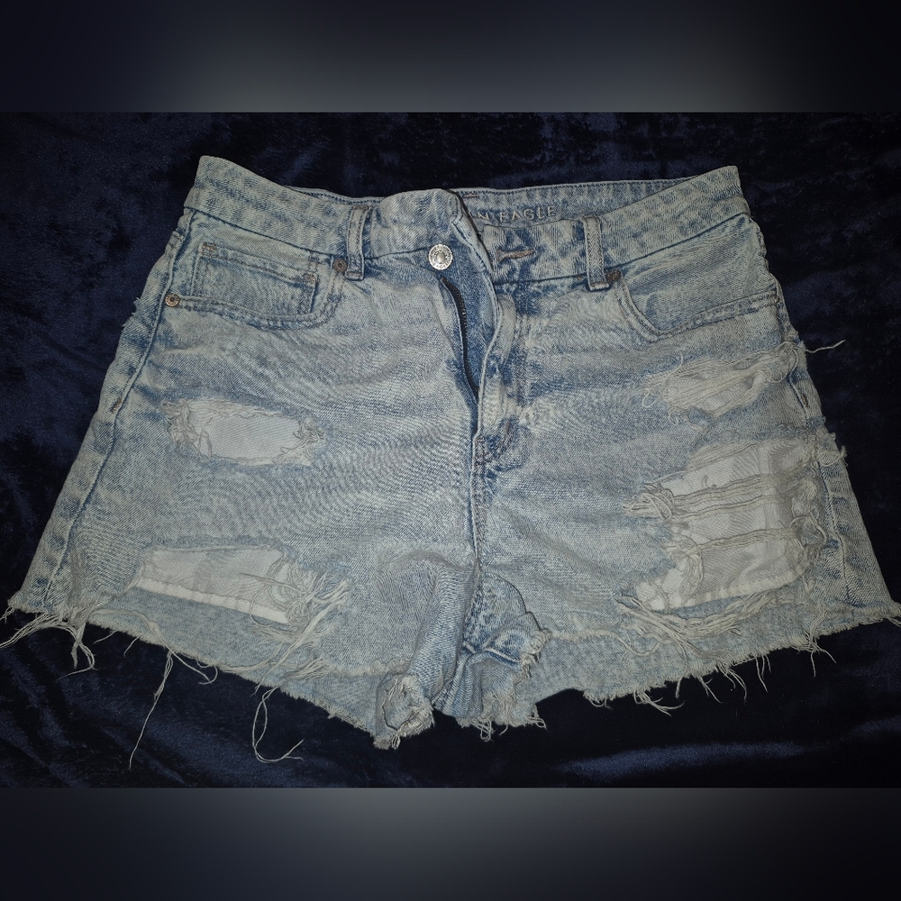 American Eagle Outfitters Distressed Denim Shorts - Picture 1 of 4